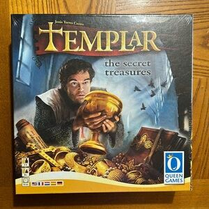 TEMPLAR Strategy Board Game NEW Green Queen Games Treasure Hunt 2013 Sealed